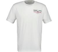 GANT Mens Eggshell Regular Fit Graphic T-Shirt