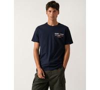 GANT Mens Graphic Short Sleeve T-Shirt - 433 Evening Blue - 433 Evening Blue - L