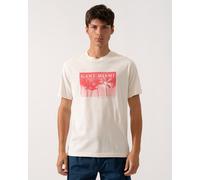 Gant Mens Graphic T-Shirt in Ivory Cotton - Size X-Large