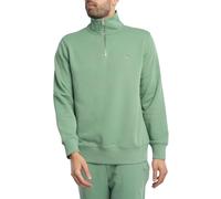 GANT Mens Half Zip Sweatshirt Kalamata Green XXL