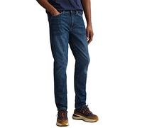 GANT Men's Hayes Jeans Slacks, Dark Blue Worn in, 36W / 34L