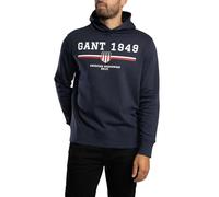 GANT Men's Graphic Pullover Hoodie, Blue