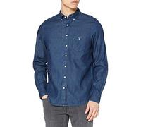GANT Men's Indigo Casual Shirt Denim Dark Blue Navy S Small