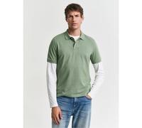 GANT Men's Reg Shield Ss Pique Polo Shirt, Kalamata Green, XL