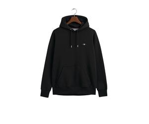 Gant Mens Kapuzenpullover - Black Cotton - Size Medium