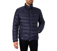 GANT Men's Light Down Jacket, Evening Blue, Standard, Evening Blue, XXL