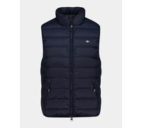 GANT Mens Light Down Shield Logo Gilet - 433 Evening Blue