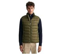 Gant Mens Light Down Gilet - Green - Size Large