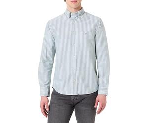GANT Men's Light Sacker Rib Ls Polo Shirt, Seed Melange, M