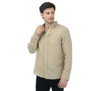 Gant Mens Linen Regular Shirt - Beige - L - Beige - 100% Linen