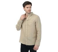 Gant Mens Linen Regular Shirt - Beige - S - Beige