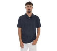 GANT Men's Linen SS Polo Shirt, Evening Blue, XL