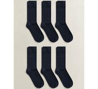 Gant Mens Logo Detail Socks in Navy Cotton - Size UK 9-11
