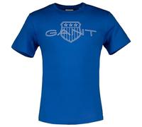 GANT Men's Logo SS T-Shirt, Rich Blue, XL