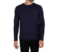 Gant Men's Long Sleeve Long Sleeve Top - Blue - Blau (EVENING BLUE 433) - Medium