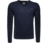 GANT Men's Extra fine Lambswool V-Neck Sweater, Navy, XXXL