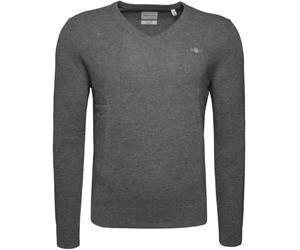 GANT Men's Md. Extrafine Lambswool V-Neck Sweater