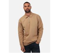 Gant Mens Icon Half-Zip Sweatshirt in Beige Cotton - Size X-Large