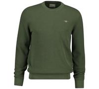 GANT Men's Micro Textured Cotton C-Neck Pullover Sweater