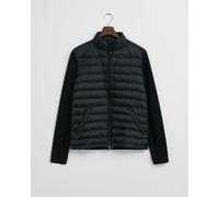 GANT Mens Mixed Media Hybrid Jacket - 5 Black - 5 Black - L