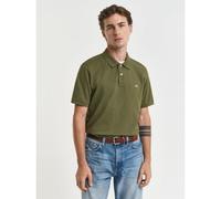 GANT Mens Moss Green Regular Fit Shield Logo Polo Shirt