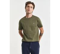 Men's GANT Mens Regular Fit Short Sleeve Shield Logo T-Shirt - Tan/Tan - Size: 40/Regular