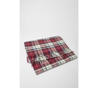 Gant Men's Multi Check Wool Scarf Wine Red Gant Red One Size