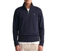 GANT Mens Evening Blue Shield Half Zip Sweatshirt
