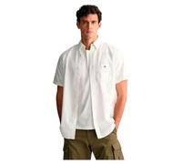 Gant Mens Regular Fit Oxford Short Sleeve Shirt - White - L
