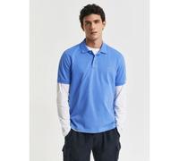 GANT Mens Perfect Blue Regular Fit Shield Logo Polo Shirt