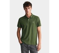 Gant Mens Pine Green Shield Logo Pique Polo Shirt - Size 2XL