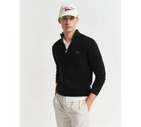 Gant Mens Pique Half Zip Fleece in Black - Size 3XL