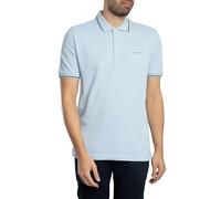 Gant for man. 2062034 Blue pique polo shirt (M), Casual, Cotton, Short sleeve