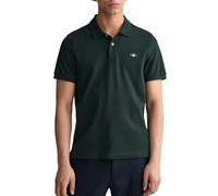 Gant Shield Pique Polo Tartan Green