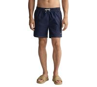 Gant Mens Plain Classic Swim Shorts - Blue - S - Blue - 52% Cotton/48% Recycled Polyamide