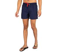 GANT Men's Plain Mesh Panel Swim Trunks, Navy, S