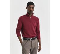 GANT Mens Plumped Red Casual Cotton Half Zip Sweatshirt