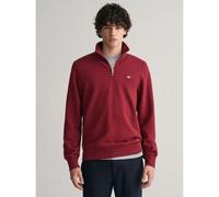 GANT Mens Plumped Red Shield Half Zip Sweatshirt