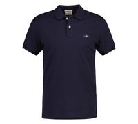 GANT Mens Polo Shirt - Slim Shield Pique Polo, short Sleeve, Button Row, Logo