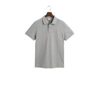 Gant Mens Poloshirt - Grey Cotton - Size Large