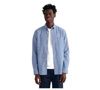 GANT Men's Regular Classic Poplin Gingham Shirt, College Blue