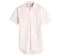 GANT Mens Poplin Gingham Short Sleeve Shirt Light Pink XXL