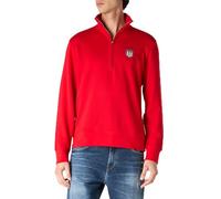 GANT Men's Print Half Zip Sweatshirt, Bright red, M