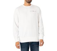 GANT Men's Printed Graphic C-Neck Sweatshirt, Eggshell, XXL