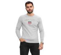 Gant | Mens Printed Pullover Shield Sweatshirt - Grey / S