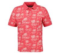 GANT Men's Printed Ss Polo Shirt, Red (Watermelon red), XL