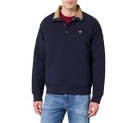 GANT Men's Quilted Sweat Cord Collar Sweatshirt, Evening Blue, M