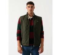 GANT Mens Quilted Windcheater Vest - 368 Dark Moss Green - 368 Dark Moss Green - M