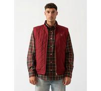 GANT Mens Quilted Windcheater Vest - 604 Plumped Red - 604 Plumped Red - M