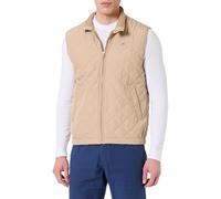 GANT Men's Quilted Windcheater Vest, Dark Khaki, XL